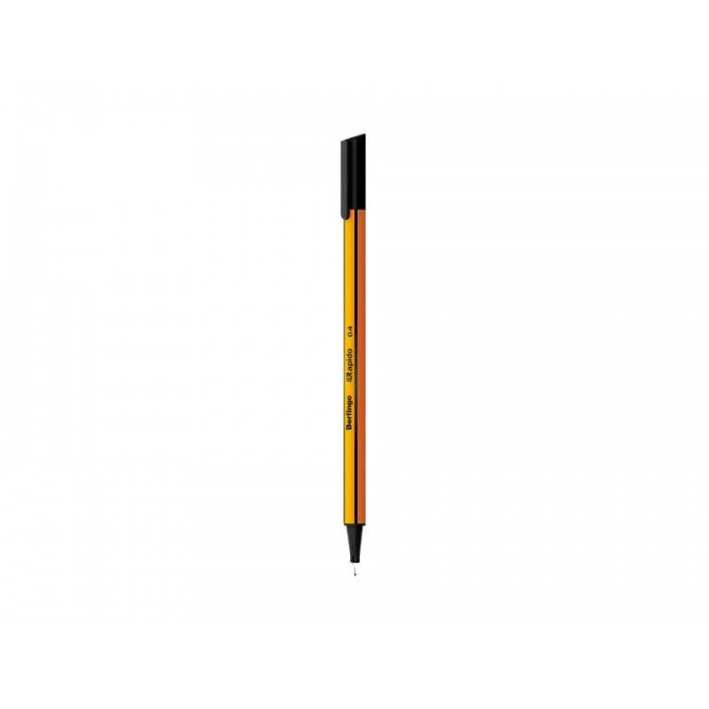 Ручка капилярная Berlingo"Rapido"черная,0,4мм трехгран.(12шт/уп)